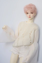 BJD – vêtements de poupée, couture creuse, manches évasées, pull en tricot pour 1/3 1/4 BJD SD MSD oncle POPO68, taille de poupée bjd tops 