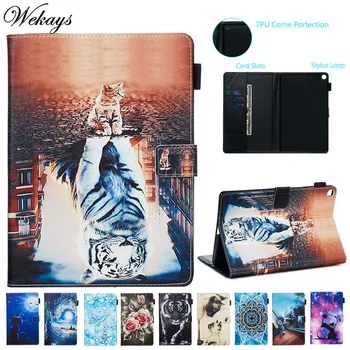 

Wekays Coque For Samsung Tab A 10.1 2019 Cartoon Leather Funda Case For Samsung Galaxy Tab A 10.1 inch 2019 T510 T515 Cover Case