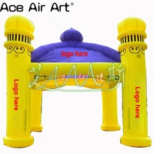 Индивидуальные роскошные формы надувной замок стиль палатки, вечерние события квадратная будка с 4 ножками по скидке