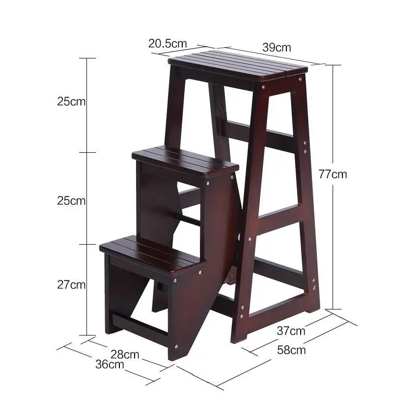 MODEL Z Детский табурет для ванной комнаты Sgabelli Cucina Scaletta Legno Merdiven Stepladder Chair Escabeau - Цвет: MODEL Z