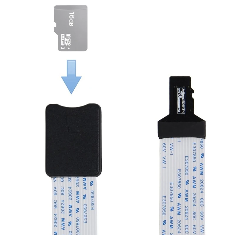 Гибкий Удлинительный Кабель-адаптер TF Male To MicroSD Female для телефона GPS TV P31D |