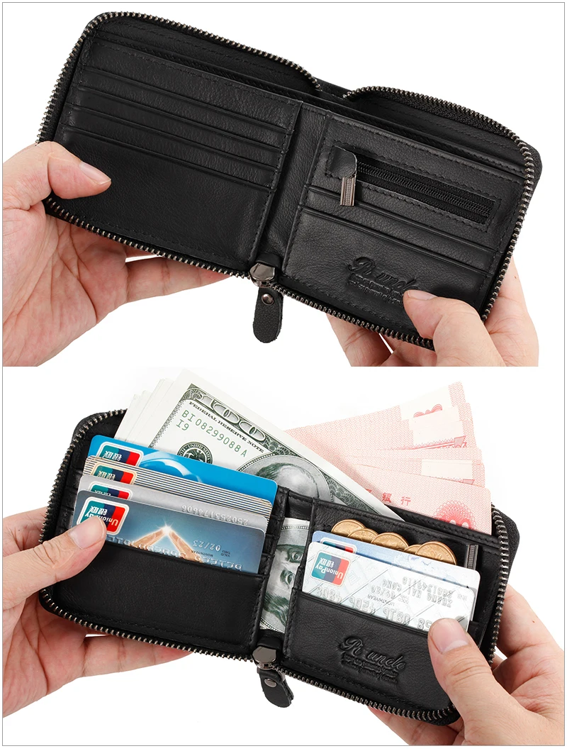 Бренд Piuncle, натуральная кожа, Ретро стиль, мужской кошелек Rfid, для мужчин, клатч, маленький кошелек для денег, для монет, мужской мини кошелек, тонкая молния
