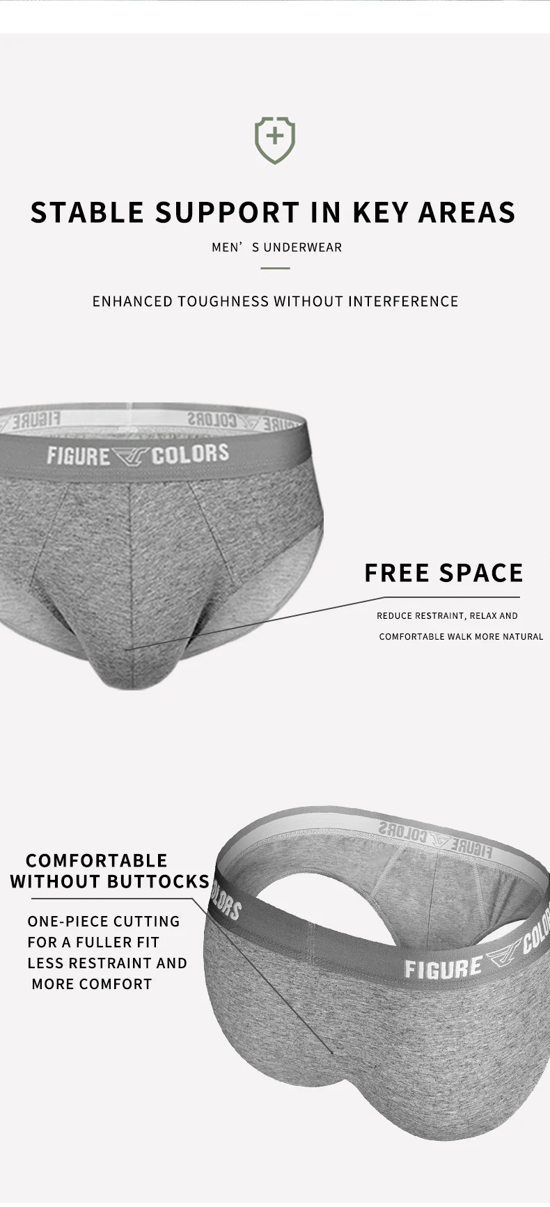 best men's underwear for ball support 3Pcs/lot Men Underwear Cotton Male Underpants Sexy Briefs Man Brief Gay Breathable Men's Panties Solid Color Comfortable Boxer white briefs