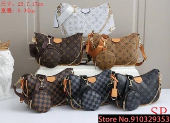 

Luxury Louis Vuitton LV- Leather Handbags Women Bags Designer Brand Women's Shoulder Bags Large Capacity Ladies Hand Bags L469