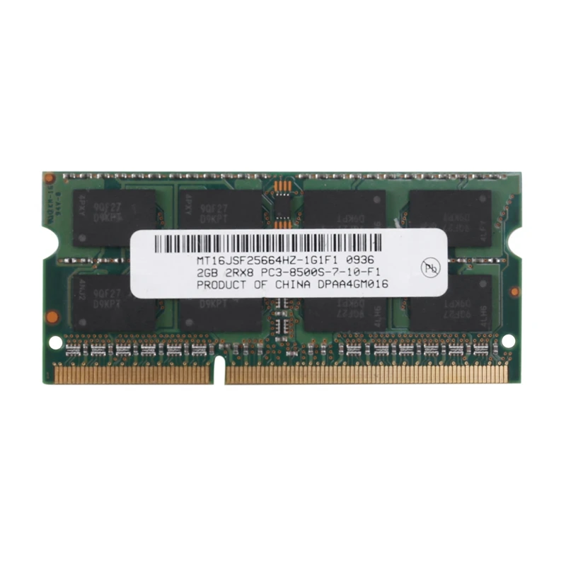 Memoria Ram DDR3 para portátil, 2GB, 2RX8, PC3 8500S, 1066MHz, 1,5 Pines, V|Memorias  RAM| - AliExpress