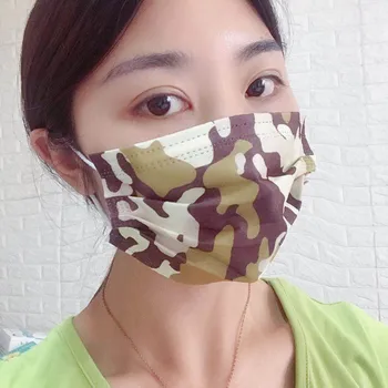

Camouflage Printed Disposable Face Mask Adult Non-woven Fabric Mouth Mask Breathable Face Cover 10/20/30/40/50/100PCS