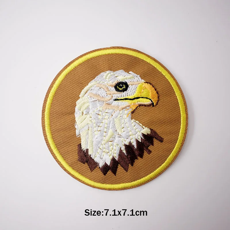 Circular Ring Iron On Patches Badges for Sew Seam Tailoring Clothes Suits of Coat Jacket Trousers T-shirt Pants Ornament Apparel