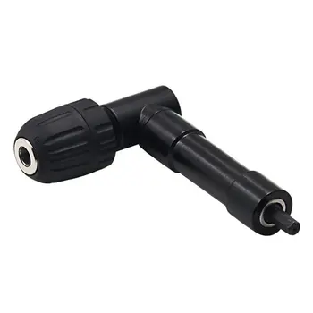 

90 Degree Right Angle Keyless Chuck Cordless Impact Drill Adapter Attachment 8mm Hex Shank