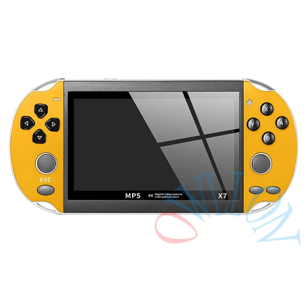 X7 Music Rechargeable Double Rocker Handheld Portable Game Console HD MP5 Camera 8G Movies LCD Kids Video