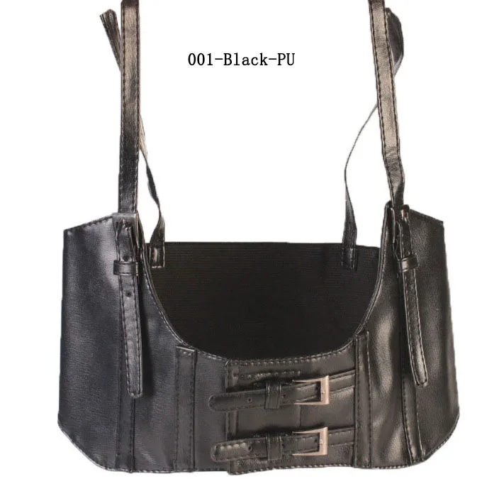 001-Black Deepeel 1 шт. 10 см* 74 см женский ремень широкий пояс-ремень кожаные аксессуары Пояс Ретро панк кожаный корсет пояс для чулок YK731 - Цвет: 001-Black