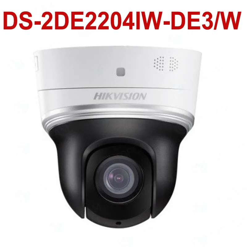 Hikvision английская версия DS-2DE2204IW-DE3/W 2MP 1080P wifi Мини PTZ IP камера беспроводная с ИК-поддержкой PoE ONVIF wifi SD карта