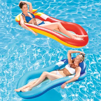 

Air Mattress with Net Sun Lounger Inflatable Swimming Mattress for Water Pool Swimming RT88