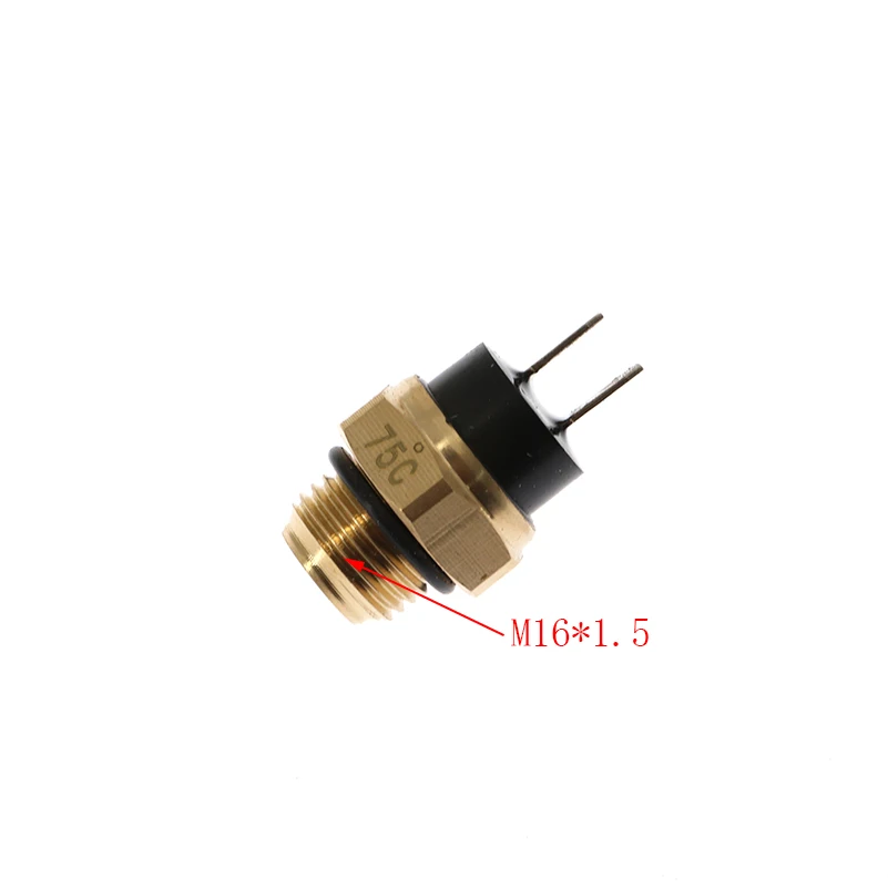 Water Cooled Temperature Sensor Engine Parts for ATV Quad Motor Parts, Radiator Thermal Fan Switch, M14, M16, 65, 75, 80,85 ℃