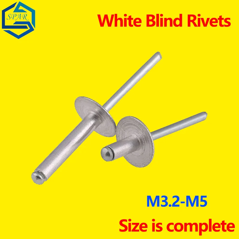 Round Flat Head Blind Rivet Aluminum Pull Cap Rivets Large Head
