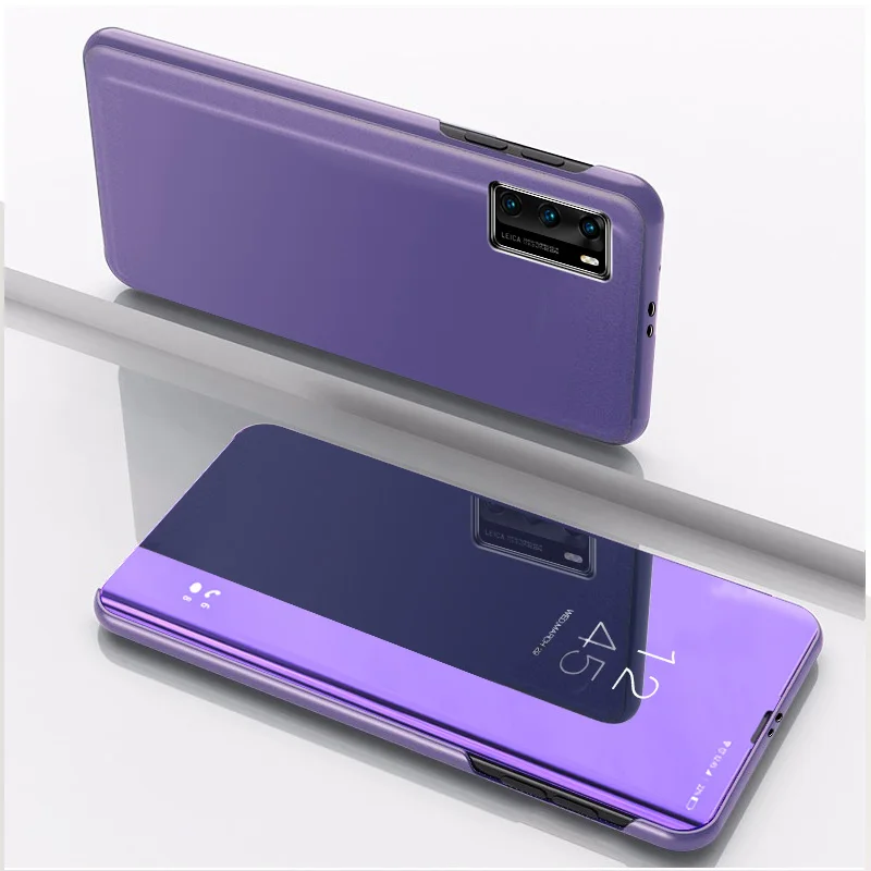Зеркальный флип-чехол для Samsung S21 прозрачный чехол Galaxy M02S Ultra Plus A02S A12 A32 A42 5G M31S S20 |