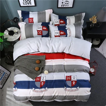 

Thumbedding King Size Bedding Set Stripe High End Classic Duvet Cover For Student Queen Full Twin Single Unique Design Bed Set