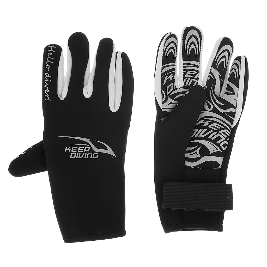 Unisex Premium 3mm Neoprene Wetsuit Gloves Scuba Diving Swimming Surfing Snorkeling Kayaking Gloves Black S