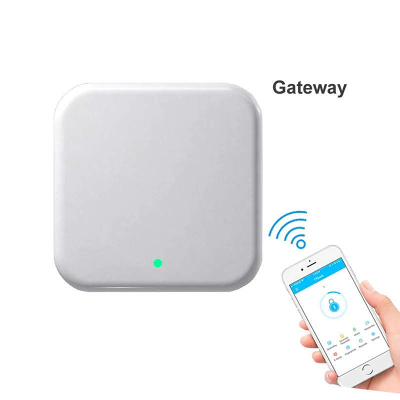 Белый TT замок приложение шлюз Bluetooth смарт электронный дверной замок Wifi адаптер - Цвет: Белый