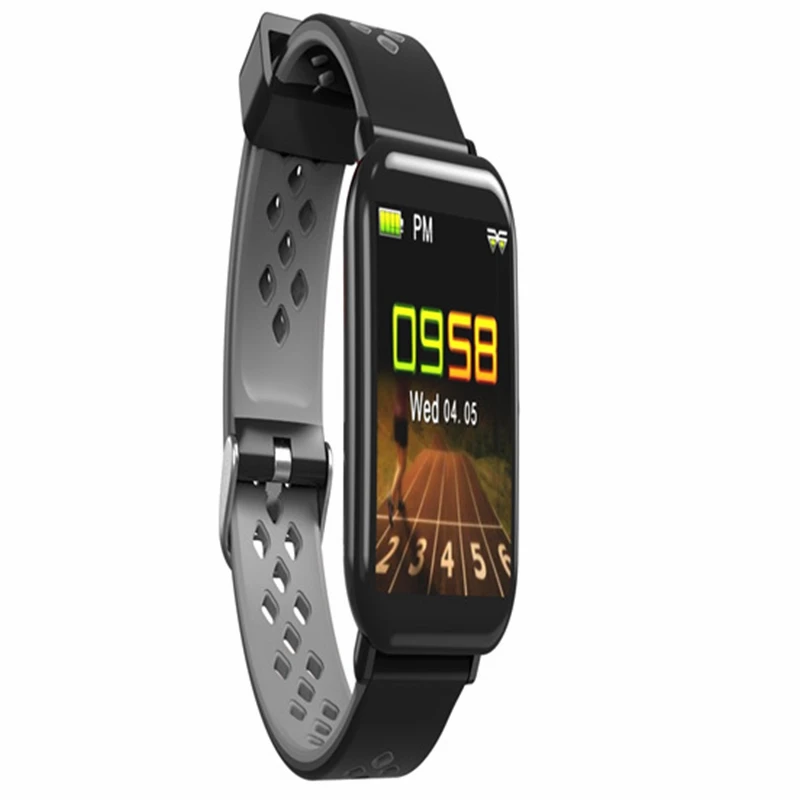 gray DM06 smartwatch спортивный динамический контрольный шагомер сердечного ритма трекер сна Смарт-часы для фитнеса Для huawei Apple iPhone - Цвет: gray