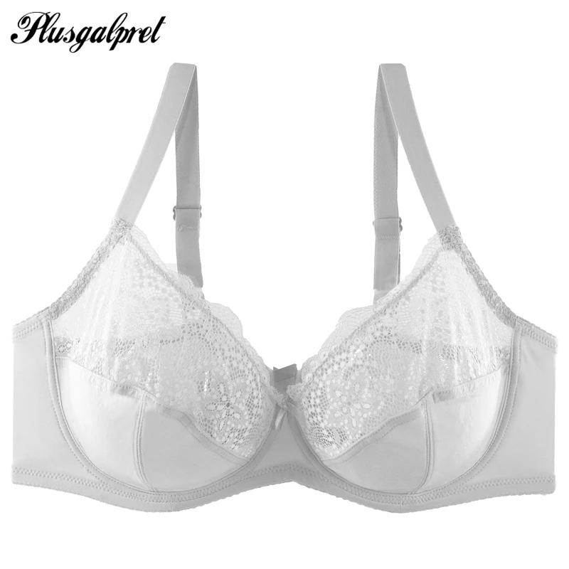 

Plusgalpret Thin Cup Unlined Bra Top Comfortable Breathable Bralette Sexy Floral Lace Bras for Women Adjusted Straps Underwear