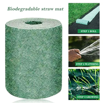 

3M × 0.2M Biodegradable Grass Seed Mat Seed Mat Grass Seed Carpet Seed Mat Garden Supplies Dropship
