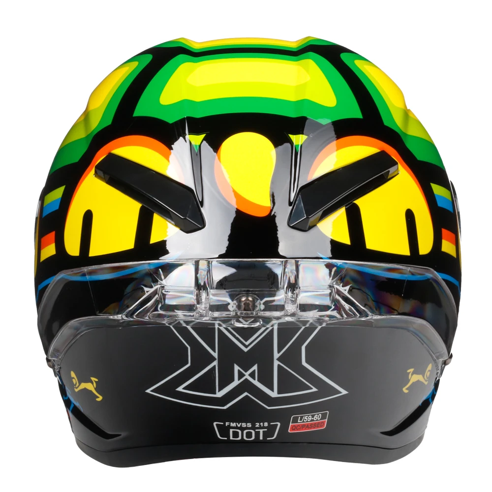 X Черепаха живопись полное лицо мотоциклетный шлем Casco De Moto DOT утвержден Capacete мужчина/женщина Мотокросс по бездорожью
