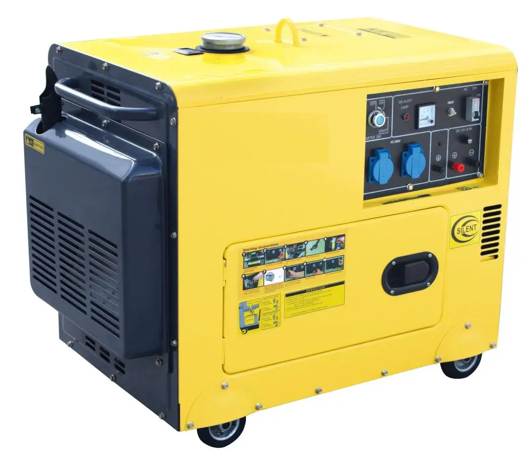air cooled portable silent 7kw 8kva diesel generatorDiesel Generators