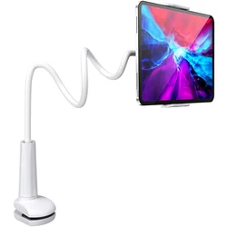 Adjustable Tablet & Phone Stand Holder with Wall Mount and Tripod Capability (WHITE)