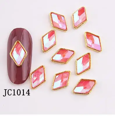 JC1011-1020 100 шт светится в темноте светящийся дизайн ногтей драгоценные камни стекло флуоресцентные кристаллы украшение для ногтей горный хрусталь драгоценности, JK21442 - Цвет: JC1014-100pcs