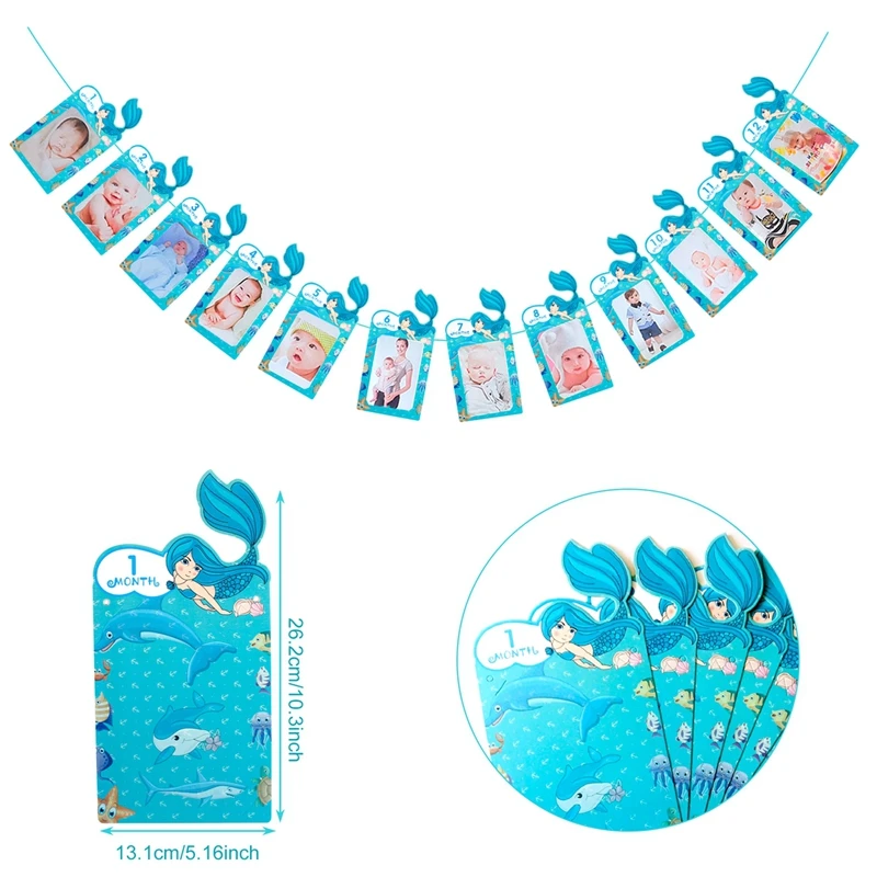 Best Deal 0a90 12 Monthphoto Frame Banner Happy 1st Birthday