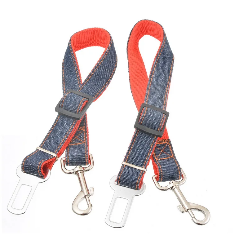 

2pcs Pet Safety Belt Soft Cowboy Adjustable For Small Medium Dog Dog Leashes Outdoor Leads Pet Supplies