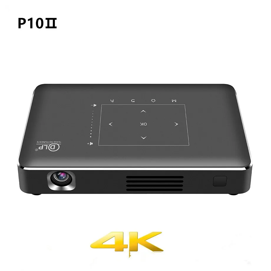 

DLP P10 II Mini 4K projector Amlogic S912 android 6.0 Dual 2.4G/5G wifi Bluetooth 4.1 smart proyector full hd 1080p video hdmi