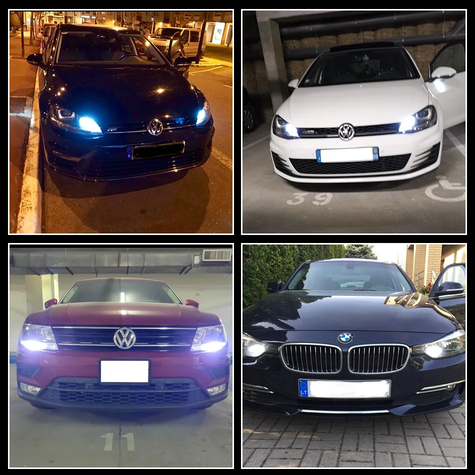 GZKAFOLEE 2x Белый PW24W Светодиодный лампочки для Audi A3 A4 Q3 Q5 Mercedes Benz W204 GLK Volkswagen-CC DRL светло-желтый