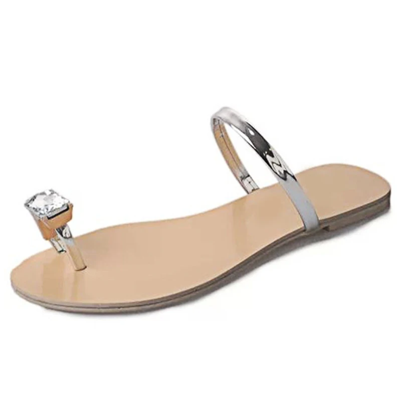 Шлепанцы женские однотонные пляжные модные пикантные тапочки в Корейском стиле