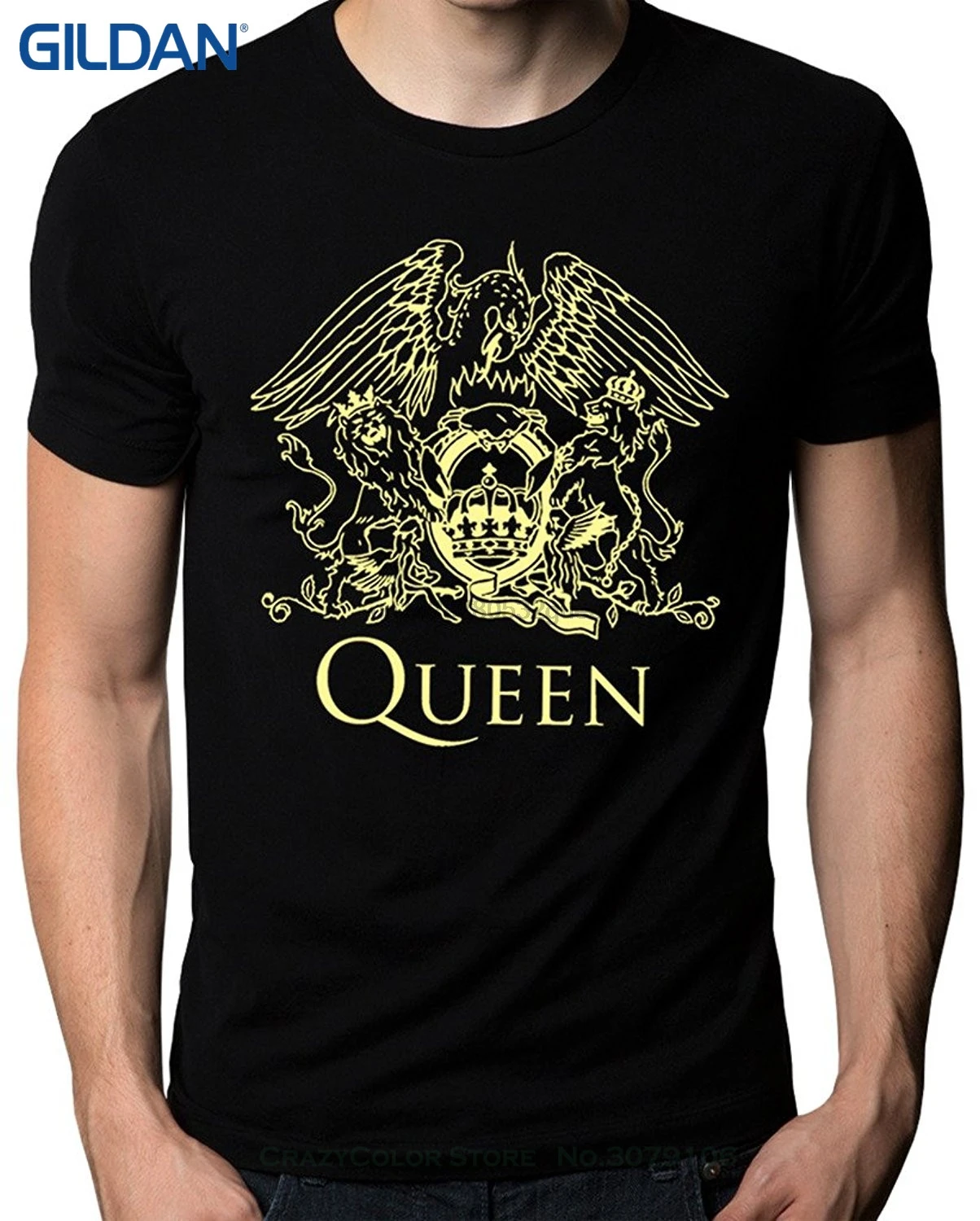 Men T Shirts Summer Style Fashion Swag Queen Band Rock Music Logo Shirt |