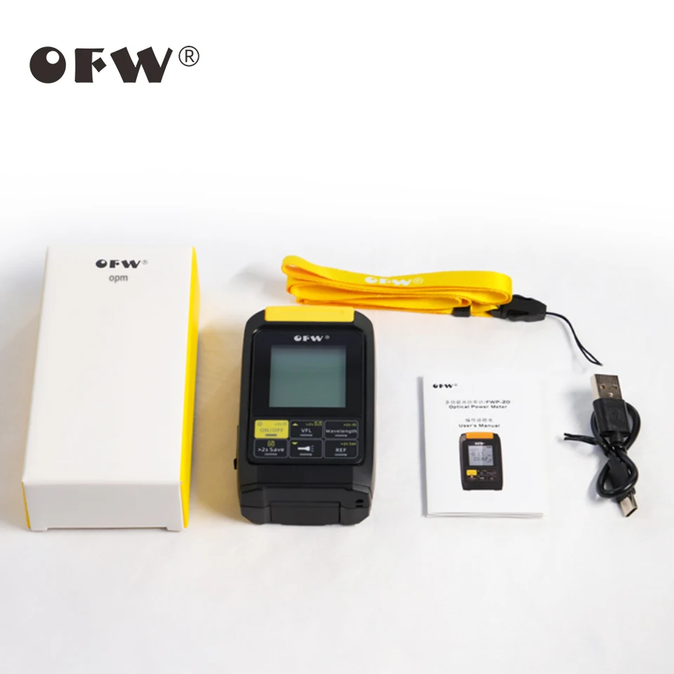 Power Meter Per Fibra Ottica Multifunzione – Tester Con VFL 10/20/30 MW E Test Cavi RJ-45, Batteria Ricaricabile