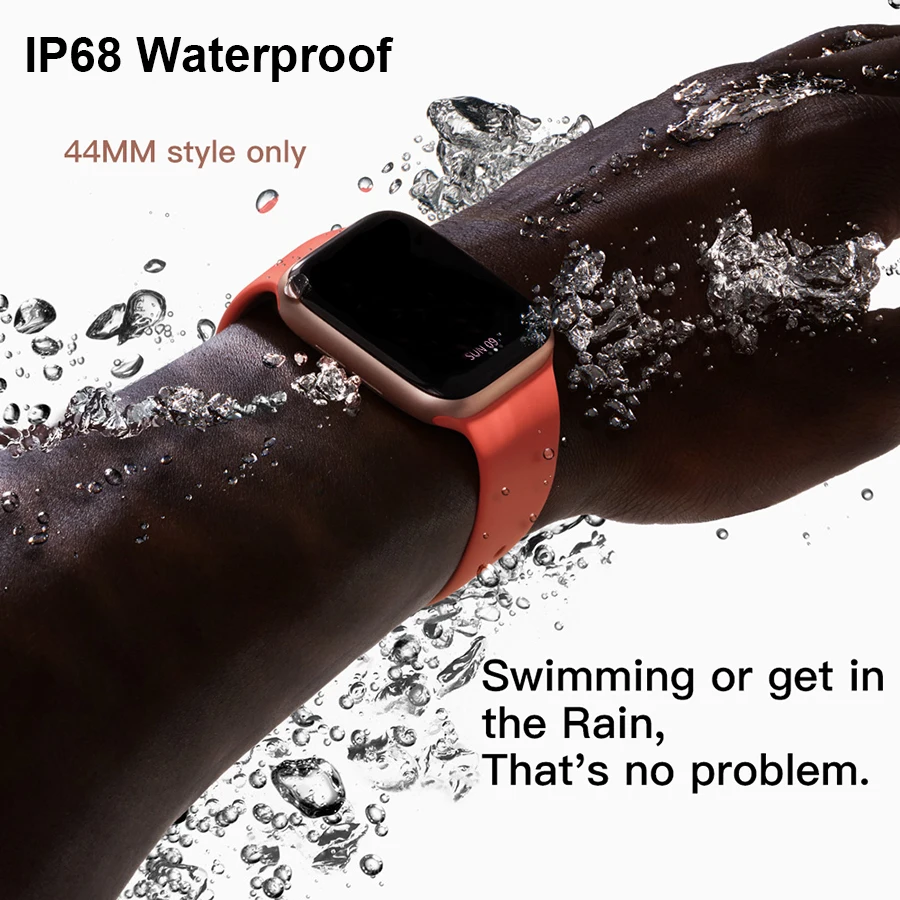 Somas IWO 12 часы 5 Смарт часы 44 мм IP68 Водонепроницаемый ЭКГ монитор сердечного ритма 30 Часы лица умные часы для iOS Android
