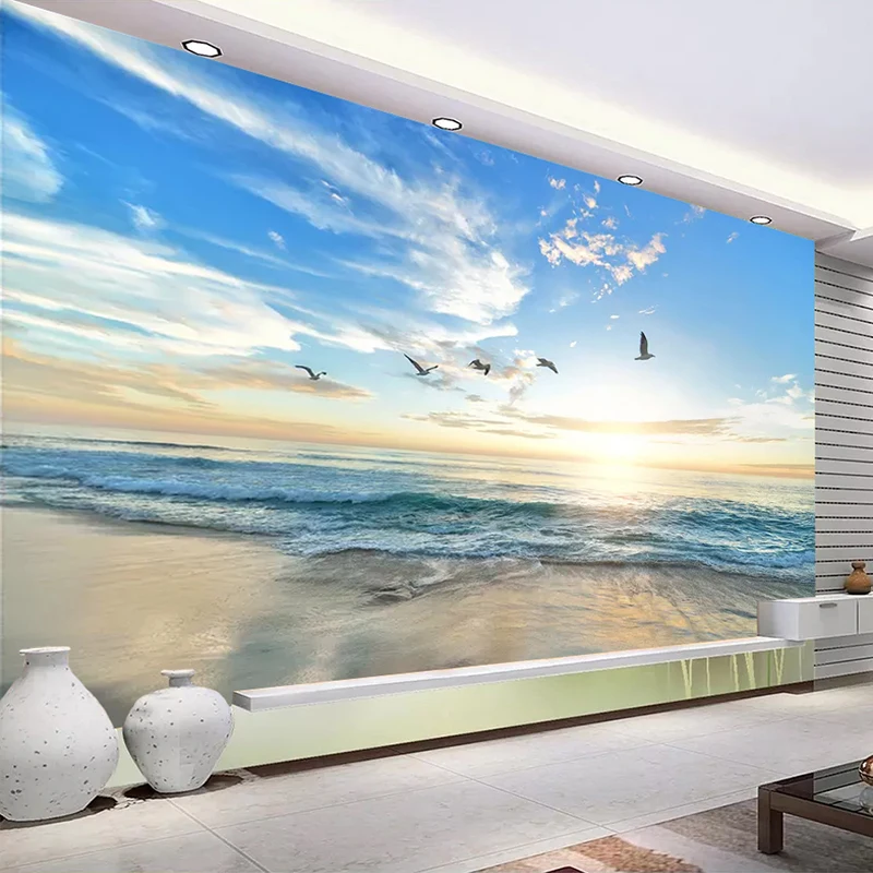 Custom-Photo-Wallpaper-3D-Seagull-Blue-Sky-White-Clouds-Sea-Landscape-Wall-Mural-Living-Room-Sofa (1)