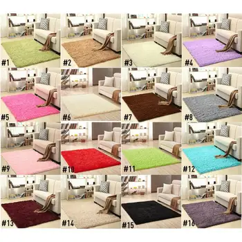 

40 * 60cm Short Wool Silk Gold Velvet Bedside Carpet Home Fluffy Rugs Anti-Skid Area Rug Bedroom Floor Mat