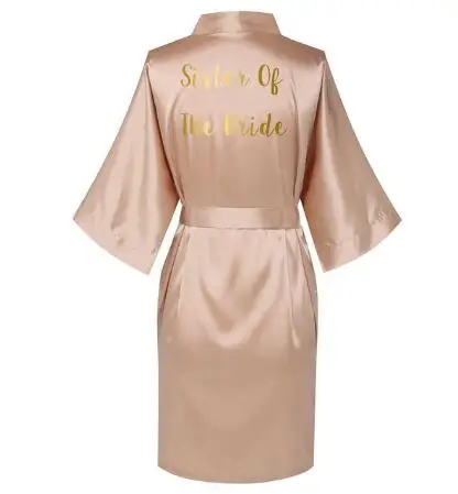 Summer Women Silk Satin Robes Letter Wedding Bath Robe Bridesmaid Maid of Honor Bride Dressing Gown Clothes Skirt 01 women sleepwear,bride robes,silk robe