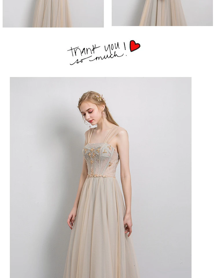 BGW Square Collar Tulle A Line Evening Dress Lace Up Up Backless Solid Color Crystal Formal Party Dress