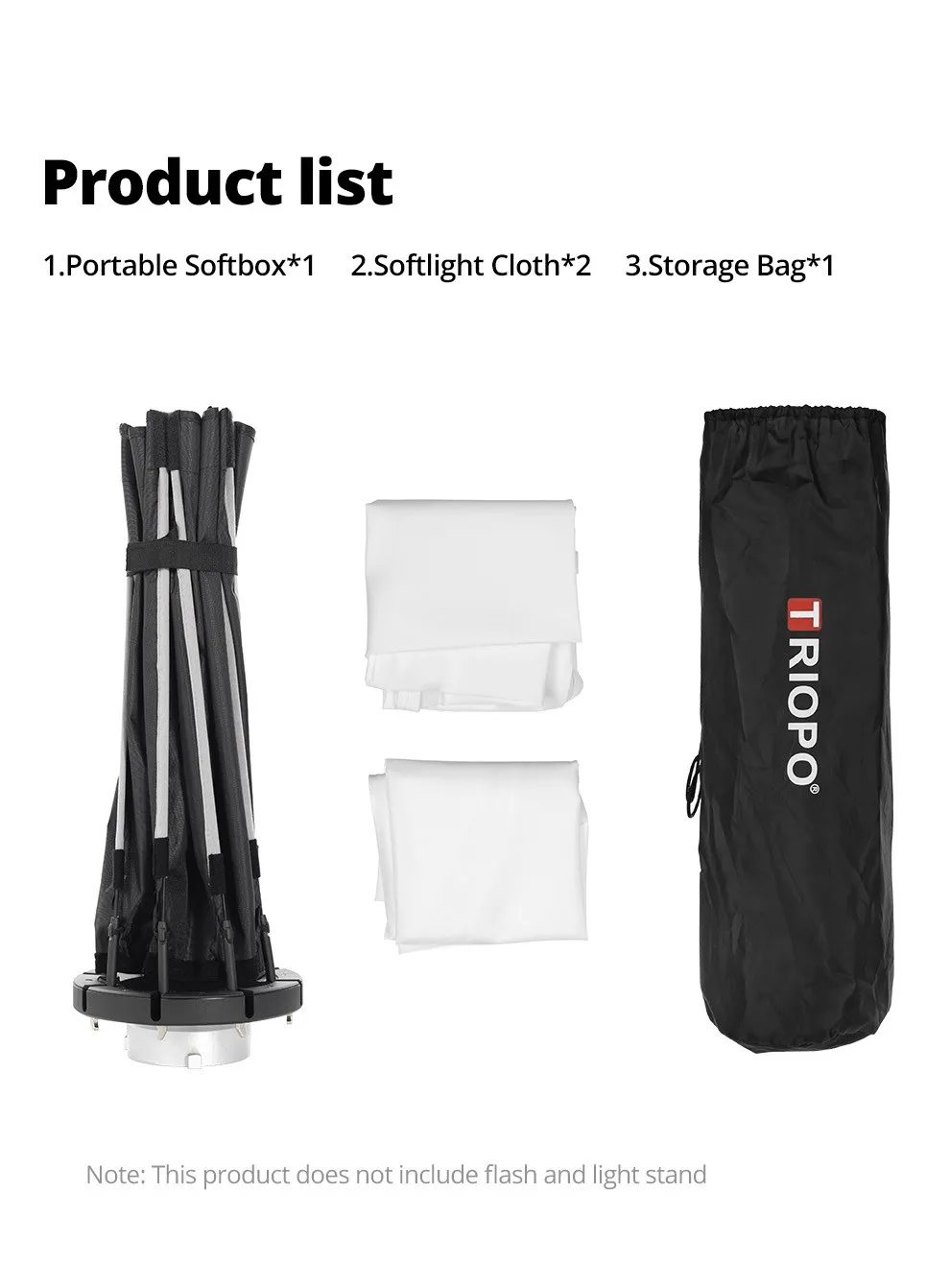 Triopo Quickly Release K2 55cm 65cm 90cm 120cm Bowens Mount Octagon Softbox + Ho