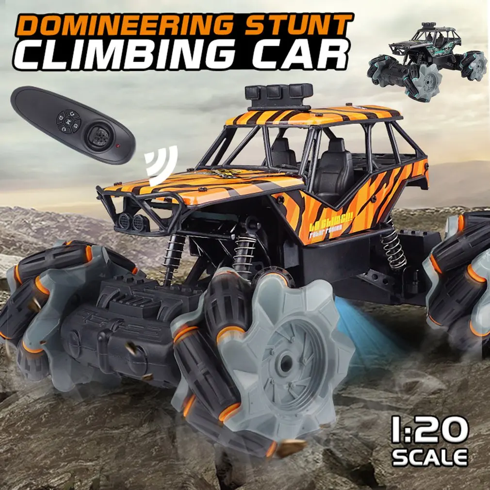 

2.4G 1:20 Remote Control Four-Wheel Drive Off-Road Vehicle Drift Stunt Lateral Slip Lights Children Boys Toys