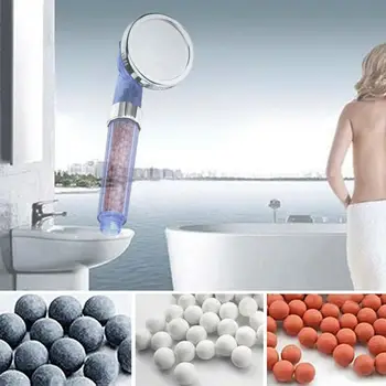 

Shower Element Negative Ion Energy Balls Shower Head Water Stones Tool Anion Tomalin Handheld Refill Ceramic Saving Beads I2N3