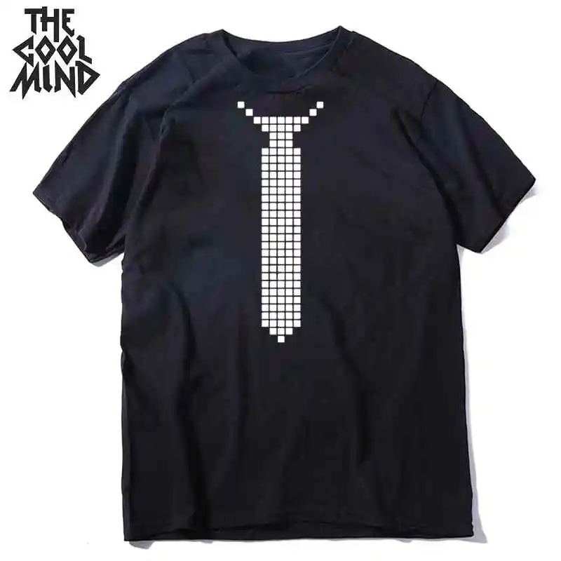 

COOLMIND 100% cotton casual short sleeve funny print men T shirt summer loose tie print men Tshirt o-neck t-ehirt mens tee shirt