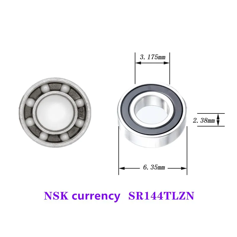 dental rolamento turbina nsk sr144tlzn 3.175*6.35*2.38mm de