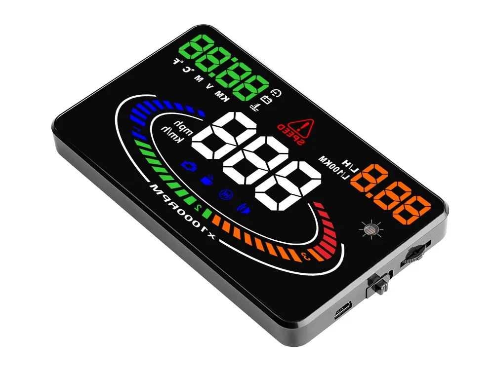 HUD E300 дисплей автомобиля gps OBD OBD2 диагностический инструмент проектор Цифровой измеритель скорости автомобиля сигнализация безопасности
