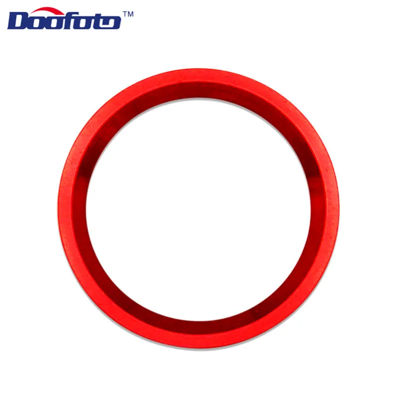 Red Ring Doofoto Авто старт/стоп стильная кнопка Зажигания для автомобиля кольцо крышки для Audi гибкие чехлы из термопластичного полиуретана(A3 A4 B8 B6 A6 A7 A8 C6 Q3 Q5 Q7 A5 C7 TT автомобильные аксессуары чехол - Название цвета: Red Ring