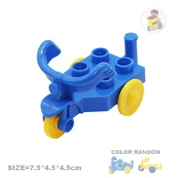 Car Model Children Assemble Toys Big Building Blocks City Traffic Parts Vehicle Trailer Chassis Boat Motorcycle Compatible Brick 2
