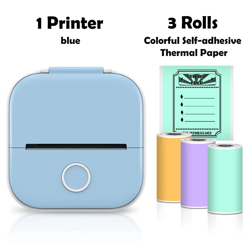 mini bluetooth printer Phomemo Mini Printer Sticker Maker Portable Pocket Thermal Instant Photo Printer Wireless Receipt Label Maker Printer for Sticky best mini photo printer for iphone Printers